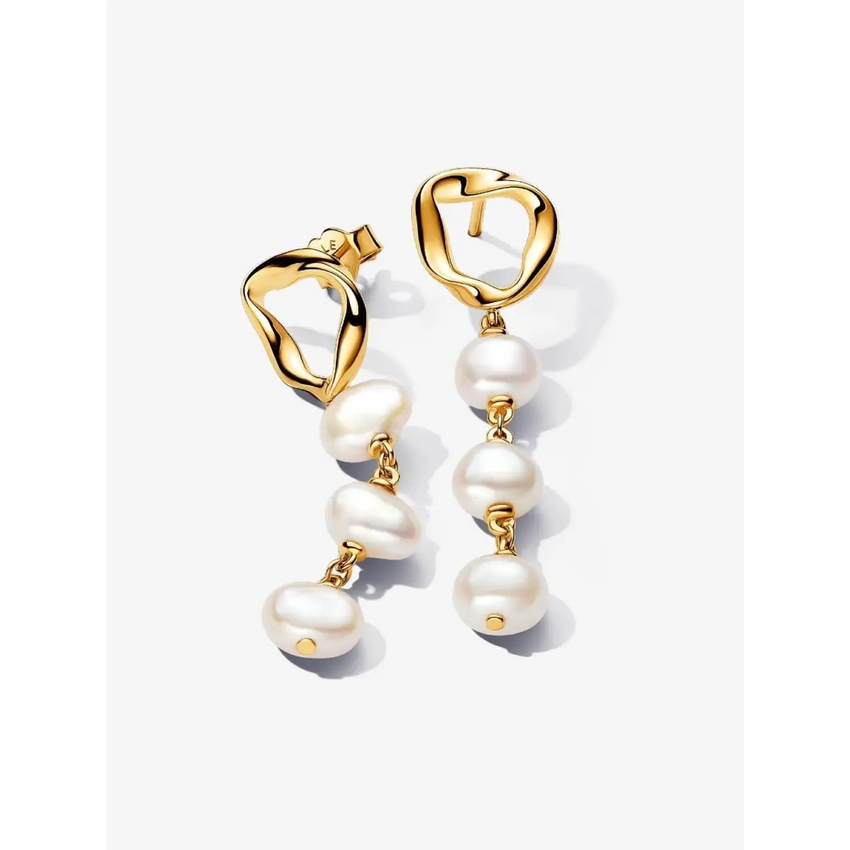 Pandora Baroque Treated Freshwater Cultured Pearls Drop Earrings-263263C01