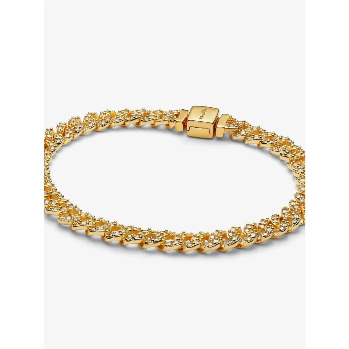 Pandora Pavé Cuban Chain Bracelet-563008C01-18
