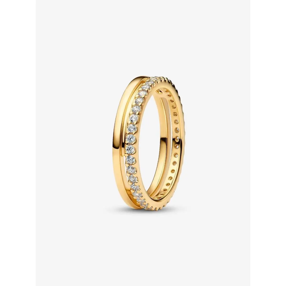 Double Band Ring 14k Gold plating-163799C01 by Pandora