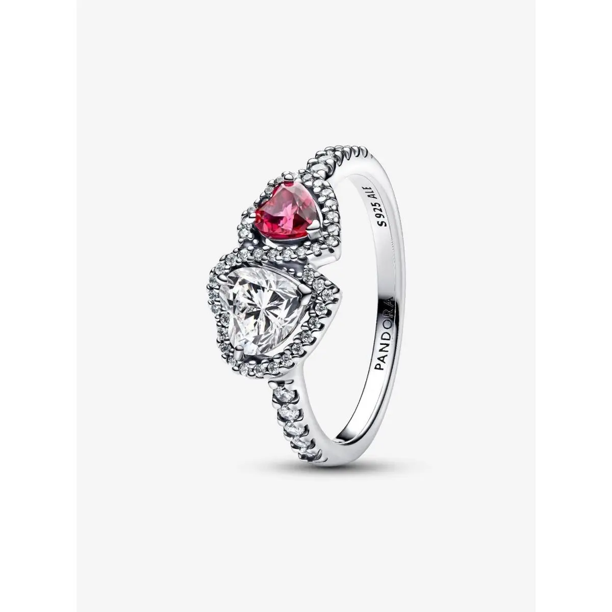 Sparkling Halo Hearts Ring-193559C01 193662C01 by Pandora