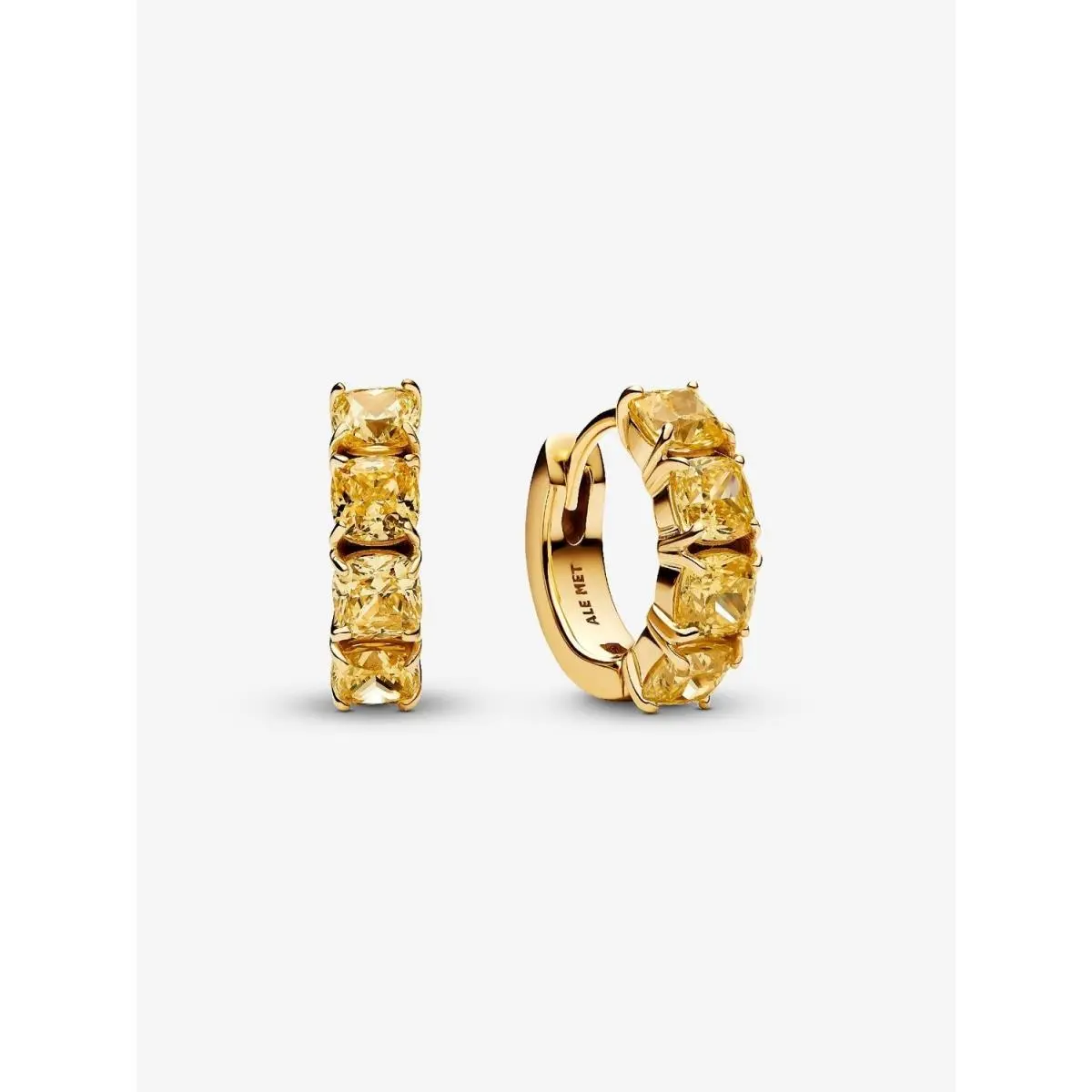 Hoop Earrings-263851C01 263851C02 Yellow - 263851C02 by Pandora
