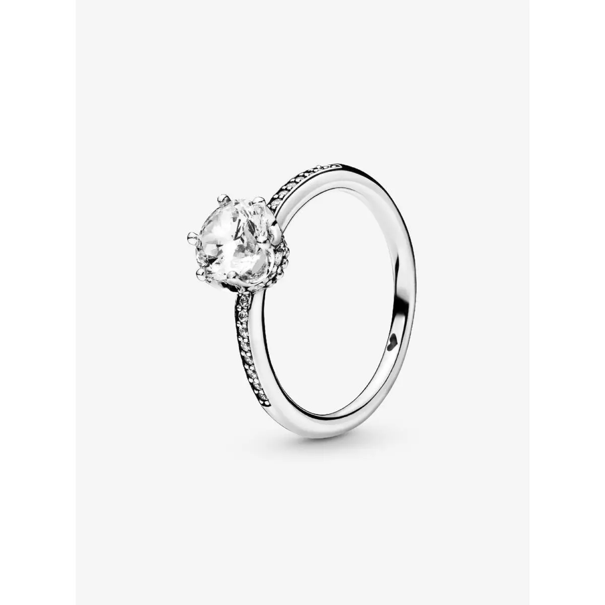 Sparkling Crown Solitaire Ring-198289C01 188289C01 Silver - 198289C01 by Pandora