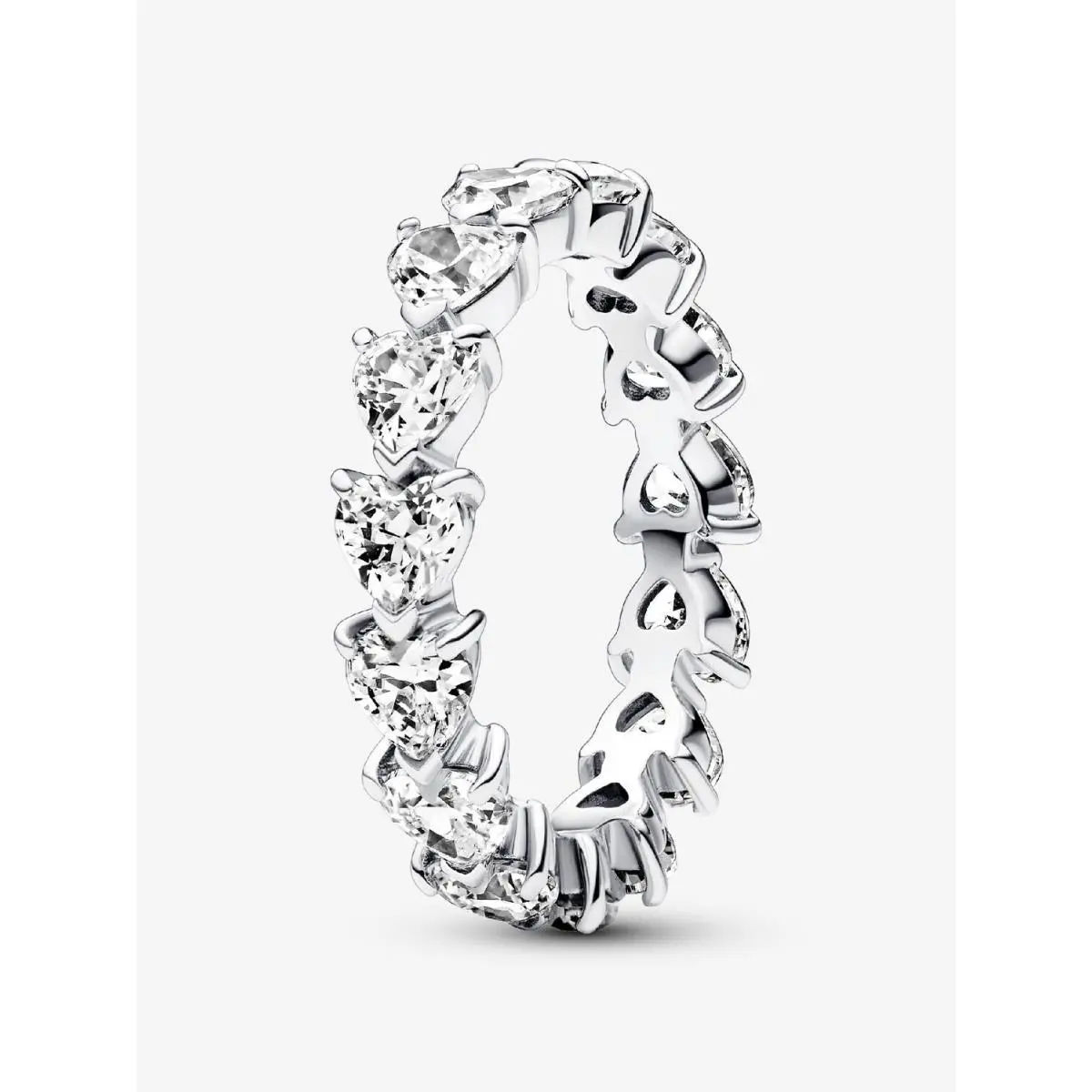 Pandora Band of Clear Hearts Ring-193103C01