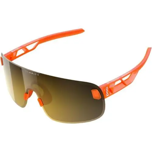 Poc Elicit Bike Sunglasses + Extra Lens - Color Options Fluorescent Orange Translucent by POC