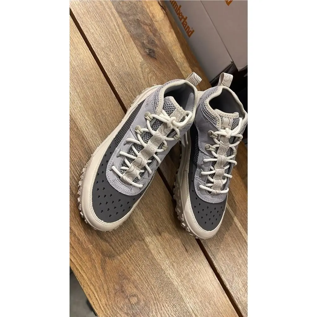 Timberland Men`s Greenstride Motion 6 Mid Lace Sneakers Wh Full Grain A6CW1-EM2