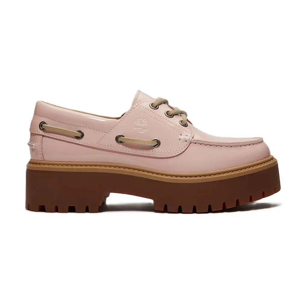 Women`s Timberland Stone Street Platform Boat Shoe Lt Pink TB0A2GVF A5H