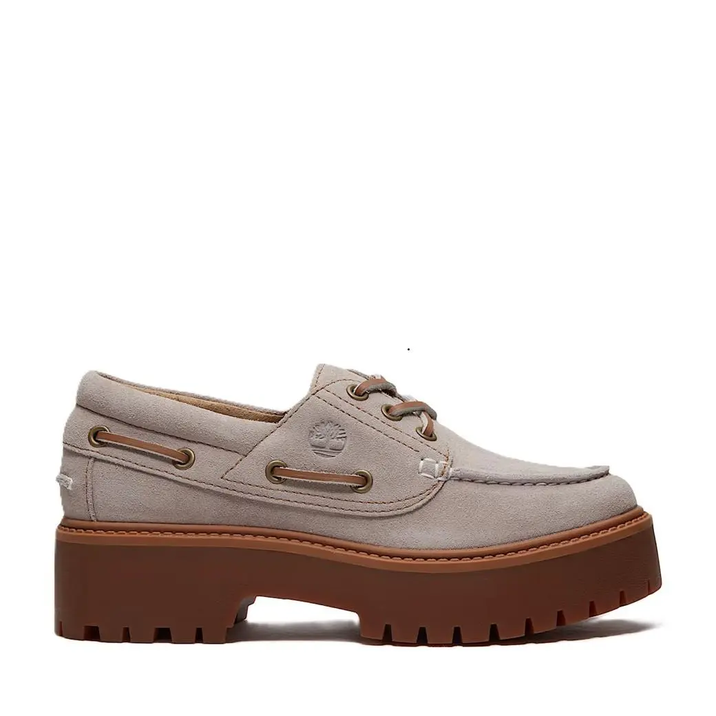 Women`s Timberland Stone Street Platform Boat Shoe Light Purple Suede TB0A2GVF