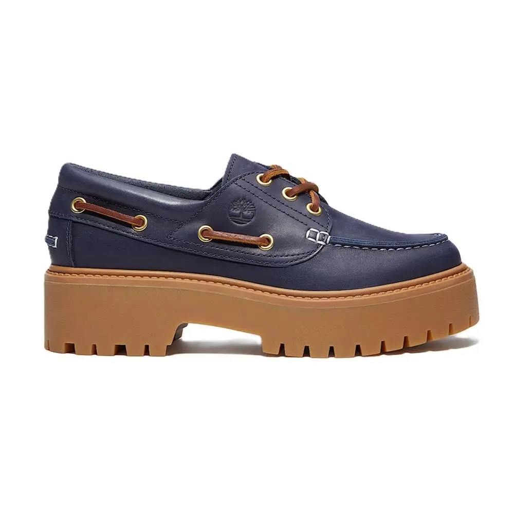 Women`s Timberland Stone Street Platform Boat Shoe Dk Blue TB0A2GVF EP1