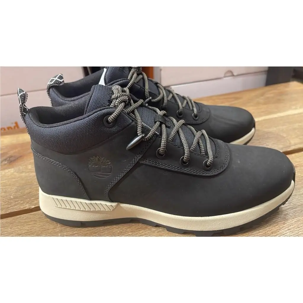 Timberland Men`s Mid Lace Sneaker Black Nubuck W Black Boot A277E-EQ4 All Sizes