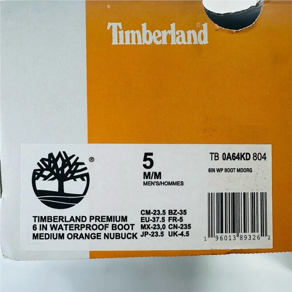 Timberland shoes - Premium 6-Inch Waterproof Boot - Premium Waterproof Boot - TB0A64KD804 - Orange 6