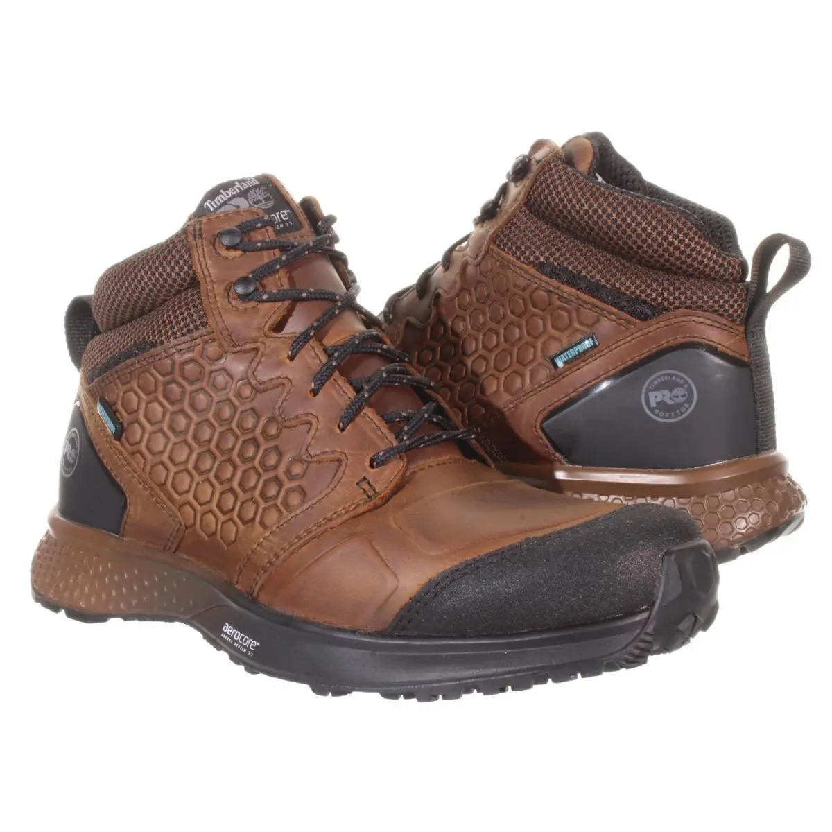 Timberland shoes - Timberland Pro® Reaxion Soft Toe Waterproof - A27BG - Brown, Black (UPC: 197064870936) 4