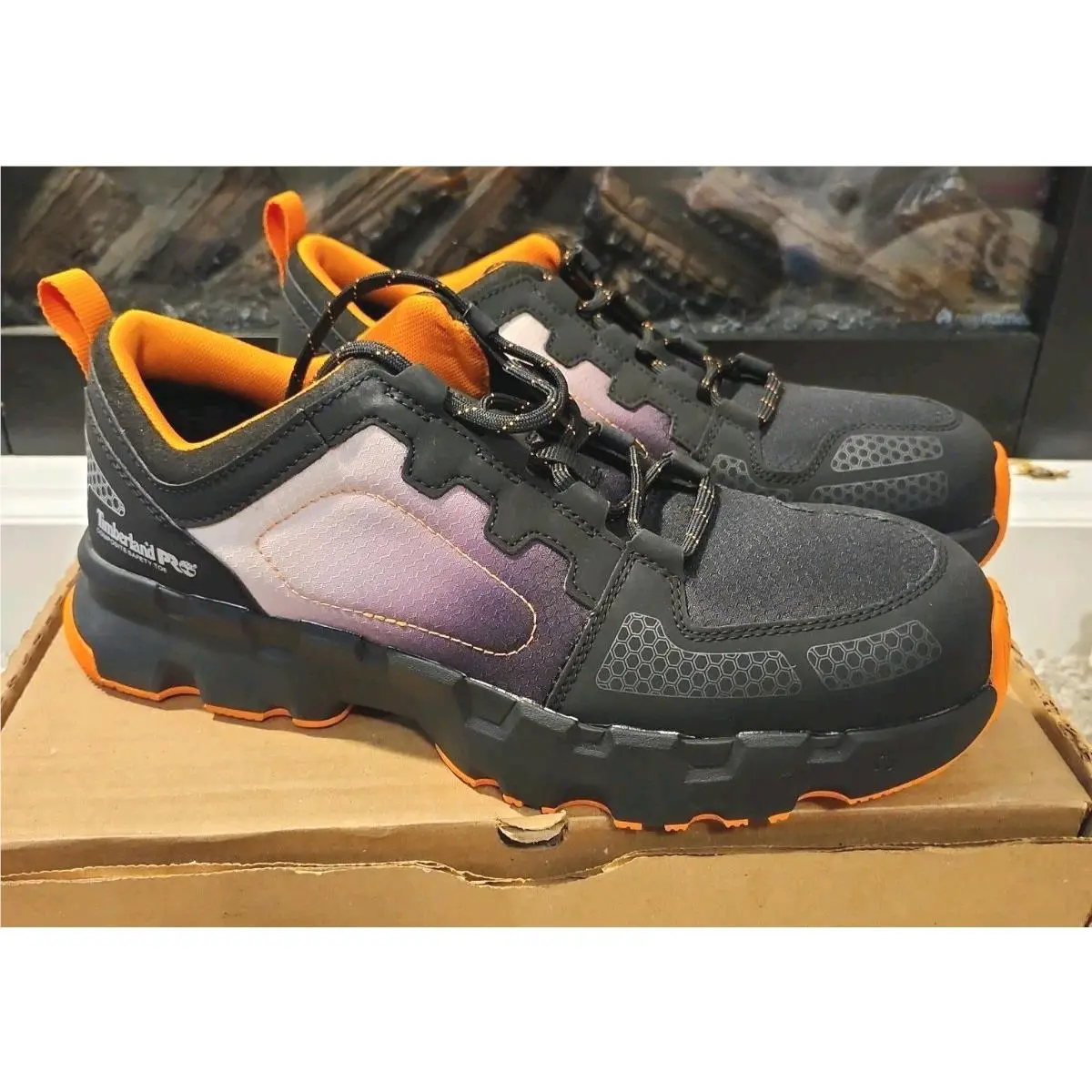 Timberland Pro Powertrain Ev Composite Toe Shoes Mens 12W Gray Anti Fatigue