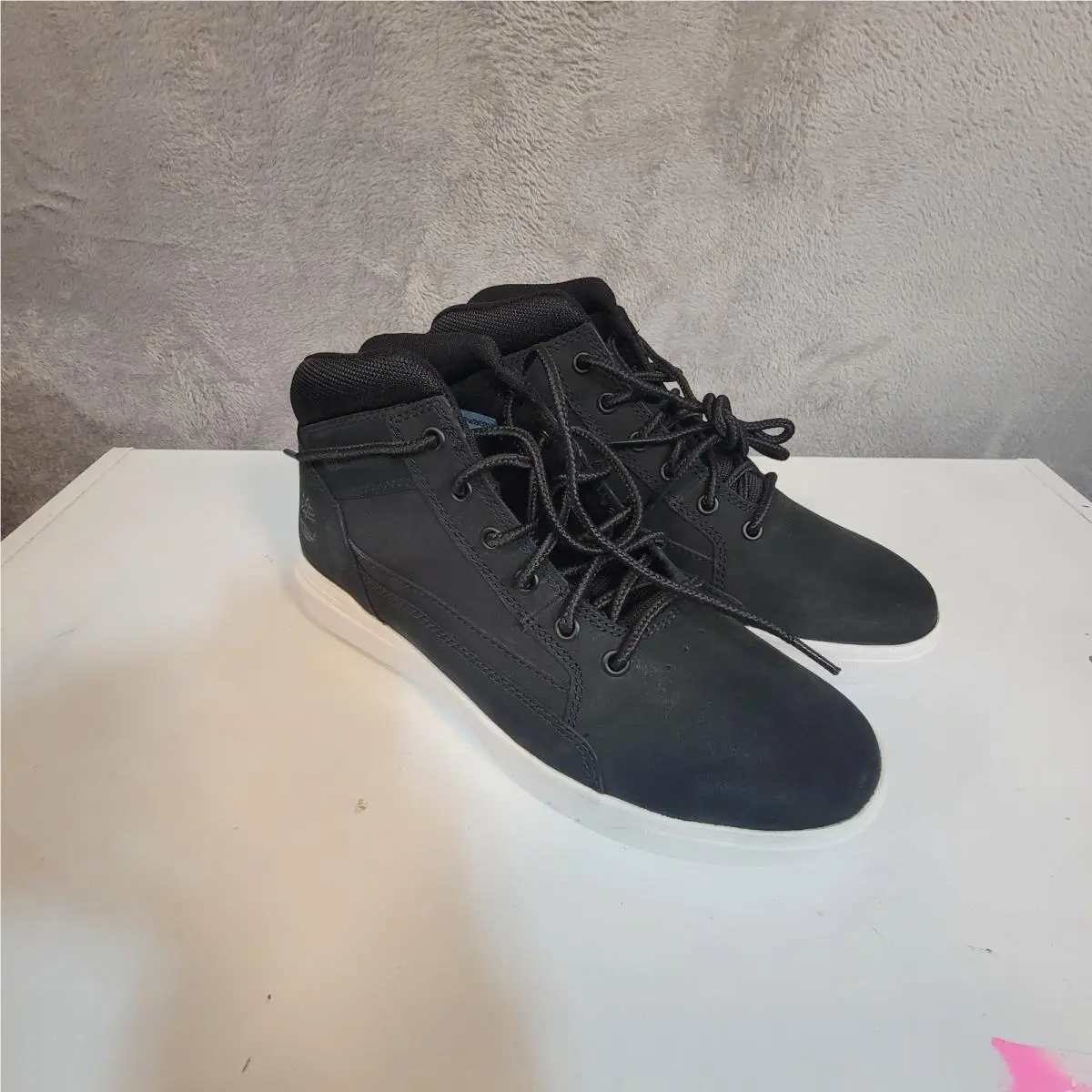 Mens Timberland TB 0A69V5 W05 Allston Mid Lace Black Nubuck Boot Sneaker Size 8