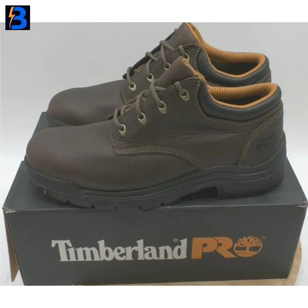 Timberland Pro Men`s Titan Oxford Soft Toe Work Boots - Brown 10.5 047015