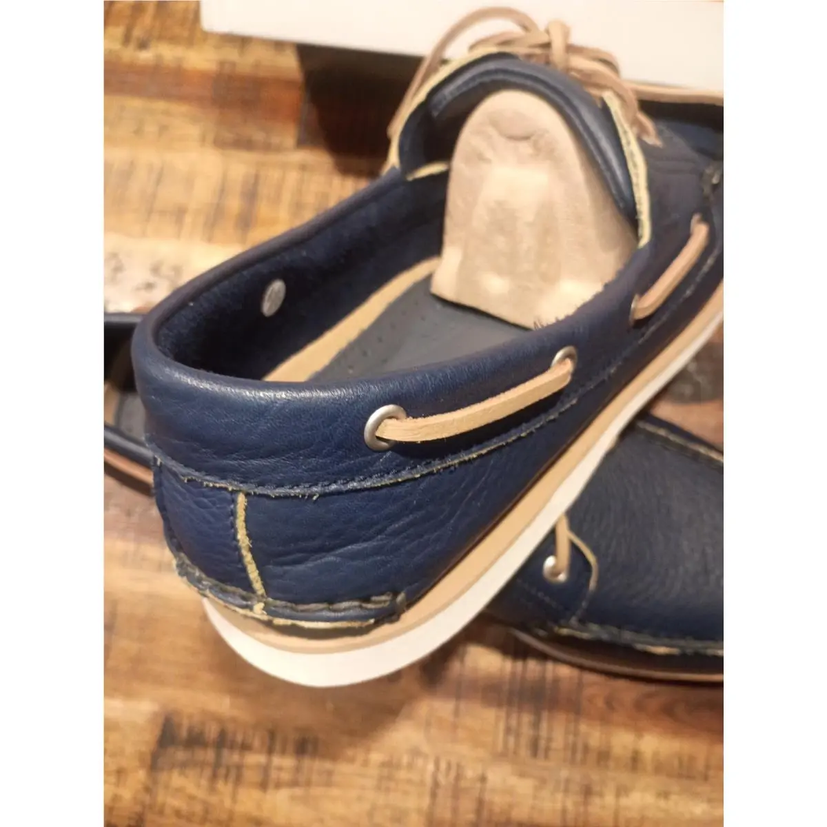 Timberland shoes - Timberland Cedar Bay Boat Shoes - Blue 4