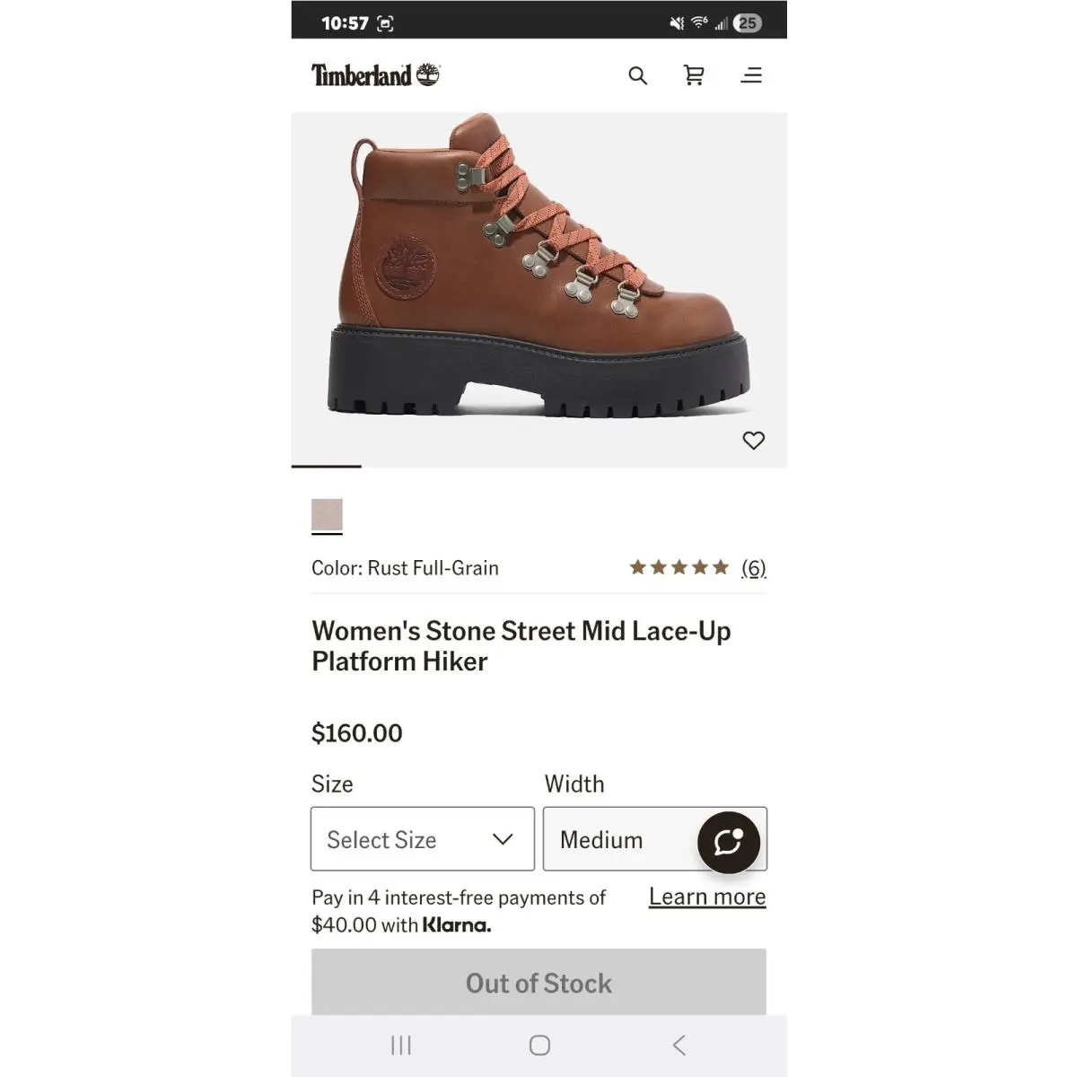 Timberland shoes - Stone Street Mid Lace-Up Platform Hiker - Brown 6