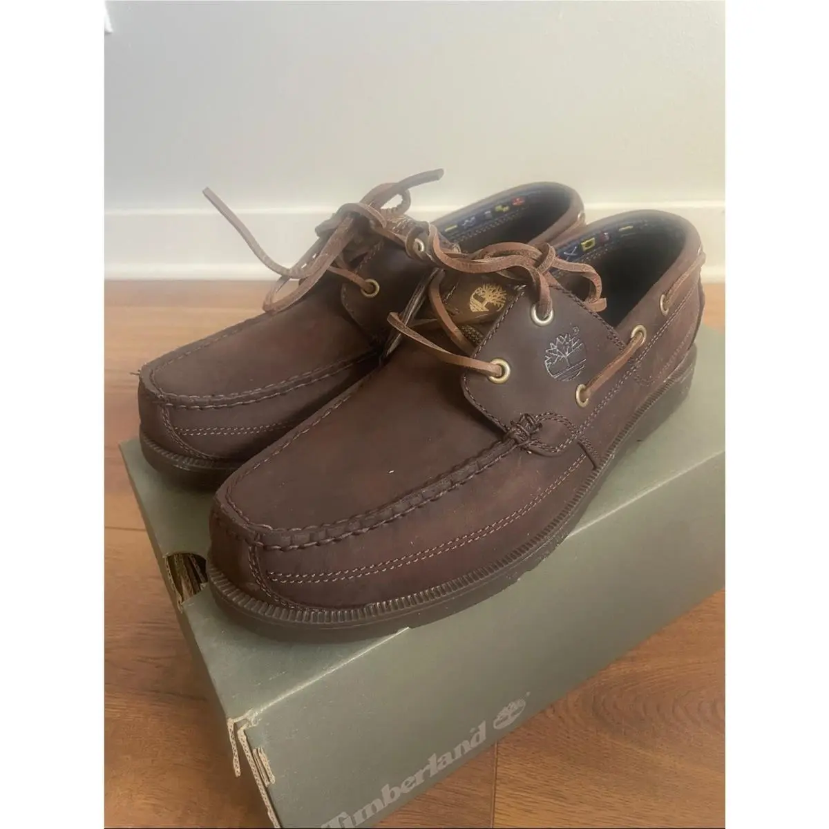 Timberland Men’s Earthkeepers Brown Leather Boat Shoes Size 9M