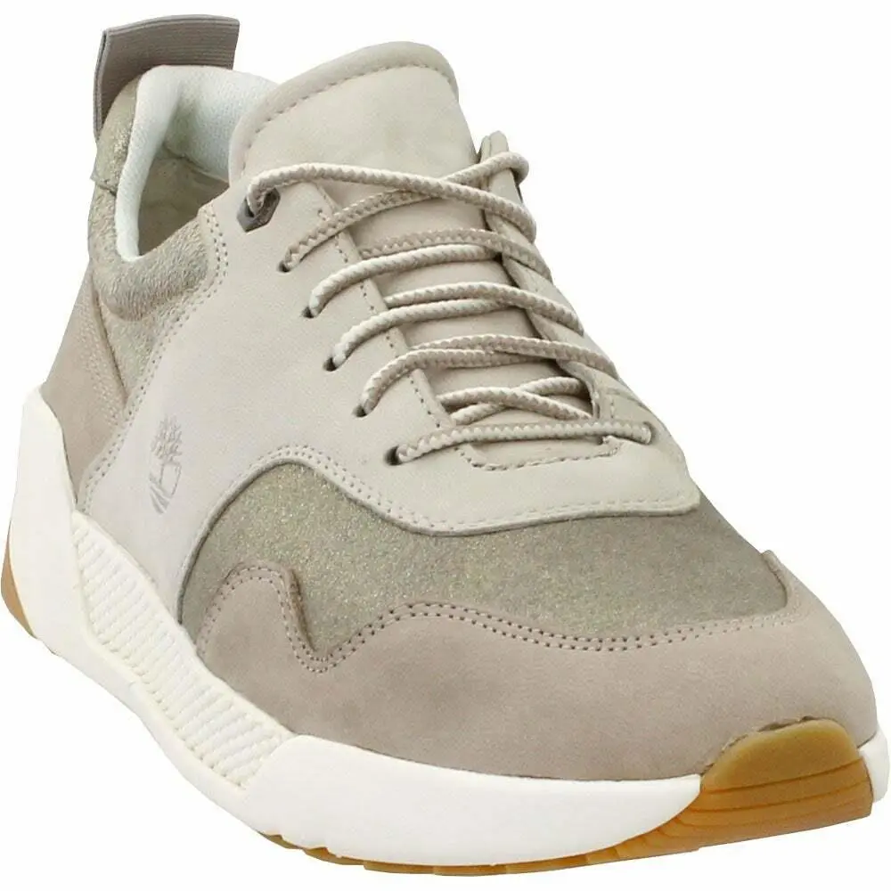 Beige Leather Comfort Sneakers Women Size 8.5 M by Timberland