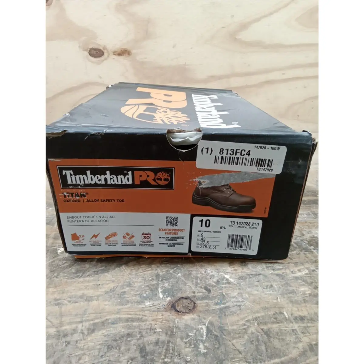 Timberlandpro Titan Oxford Alloy Safety Toe Work Shoes Mens 10wBrown TB147028210