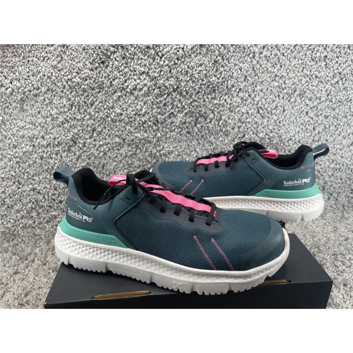 Timberland Pro Womens Setra Composite Safety Toe Size 8 Teal Pink Shoes