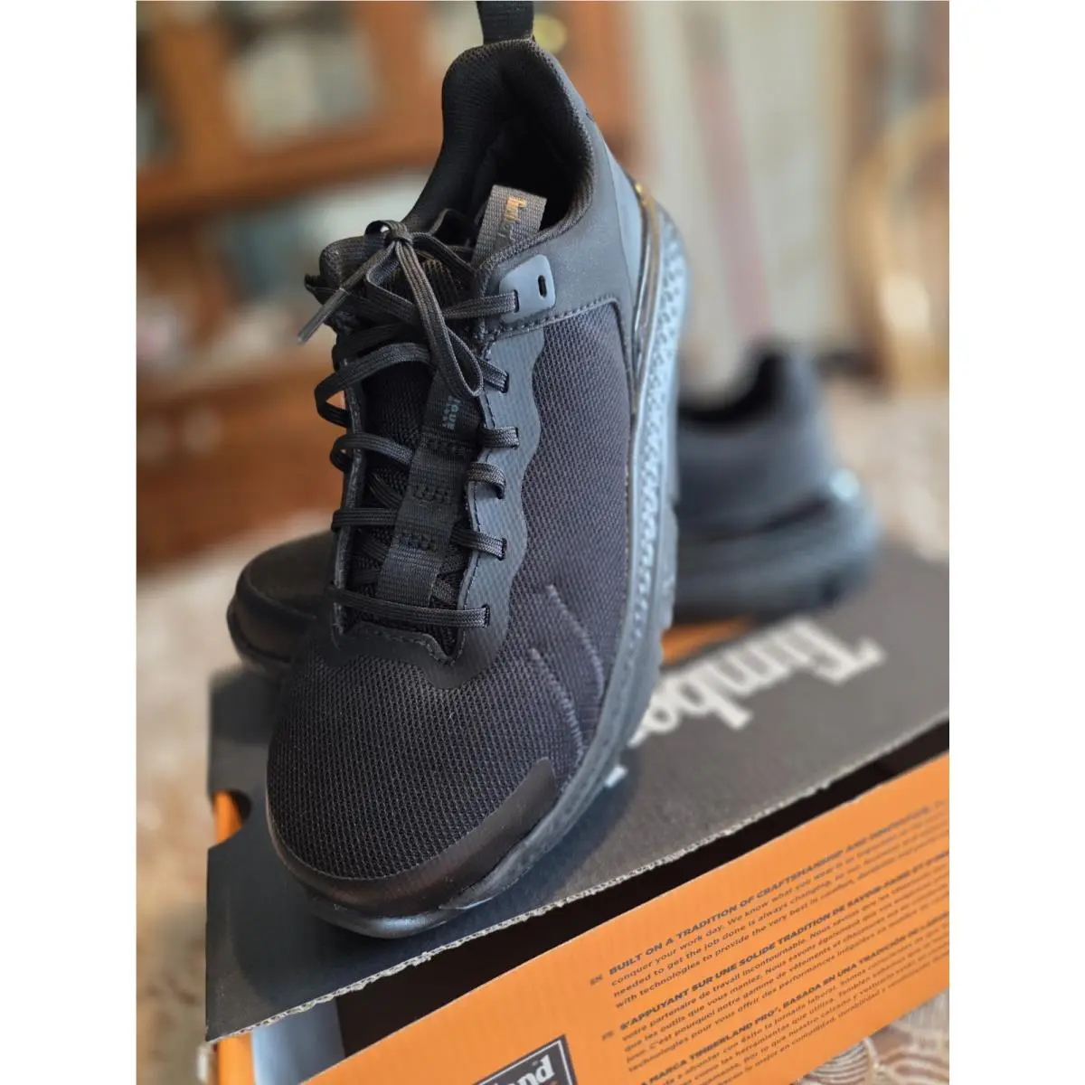 Timberland Womens 8M Setra Composite Safety Toe Work Shoes Black TB0A5RSX