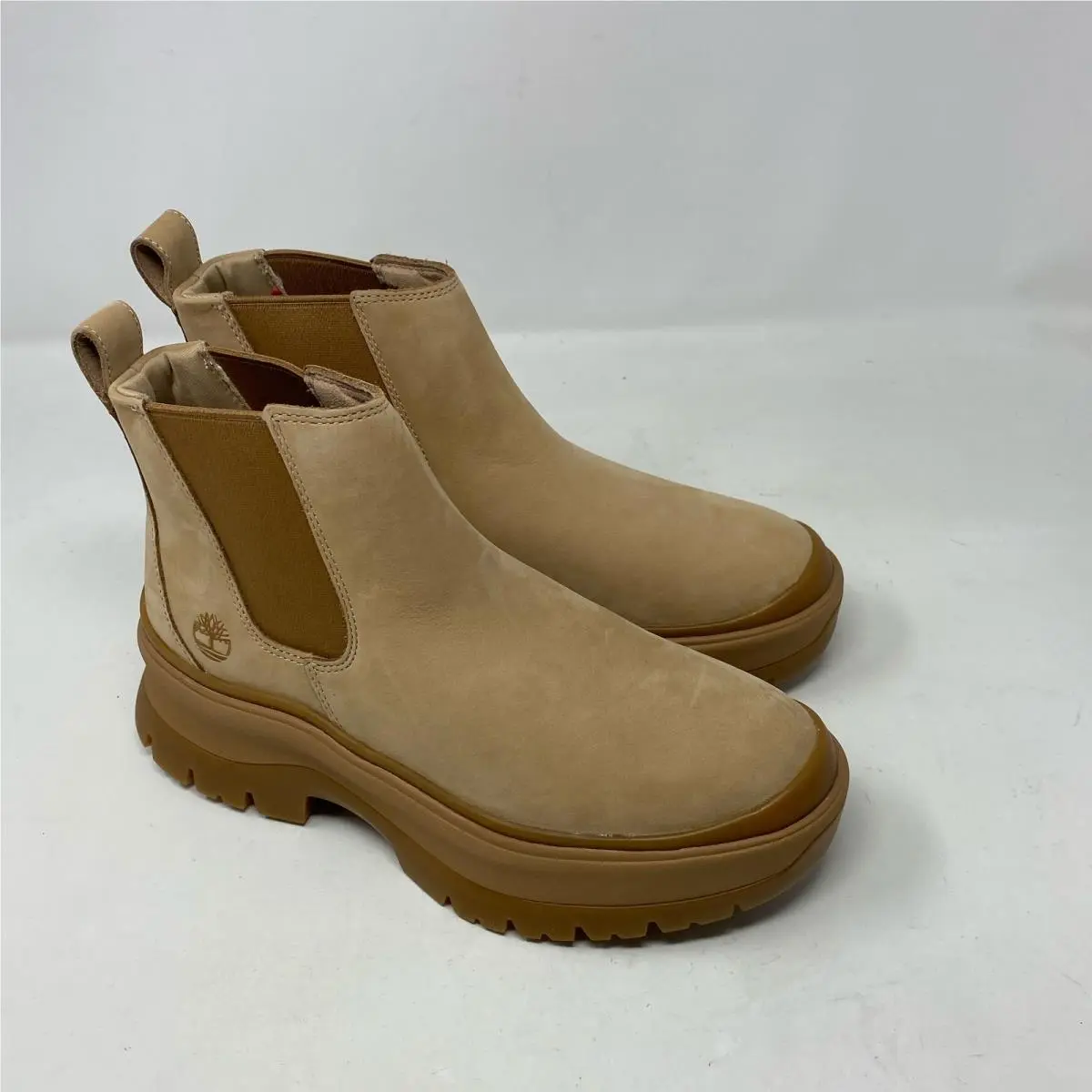 Timberland Women`s Roxie Lane Mid Chelsea Boots Light Beige 8