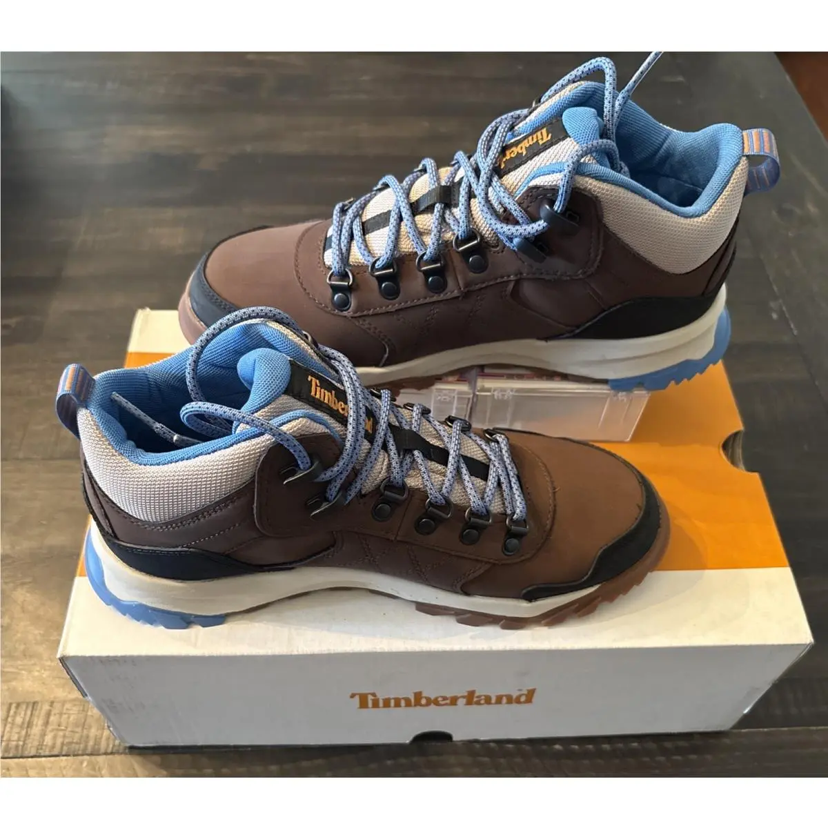 Timberland Lincoln Peak Leather Mid Hiker Dark Brown Hiking Boots Women’s Sz 8