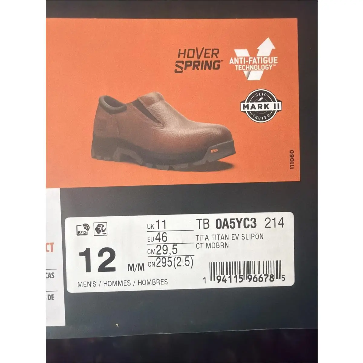 Timberland shoes - Timberland PRO TiTAN EV - PRO TiTAN - OA5YC3 - Brown (UPC: 0194115966785) 8