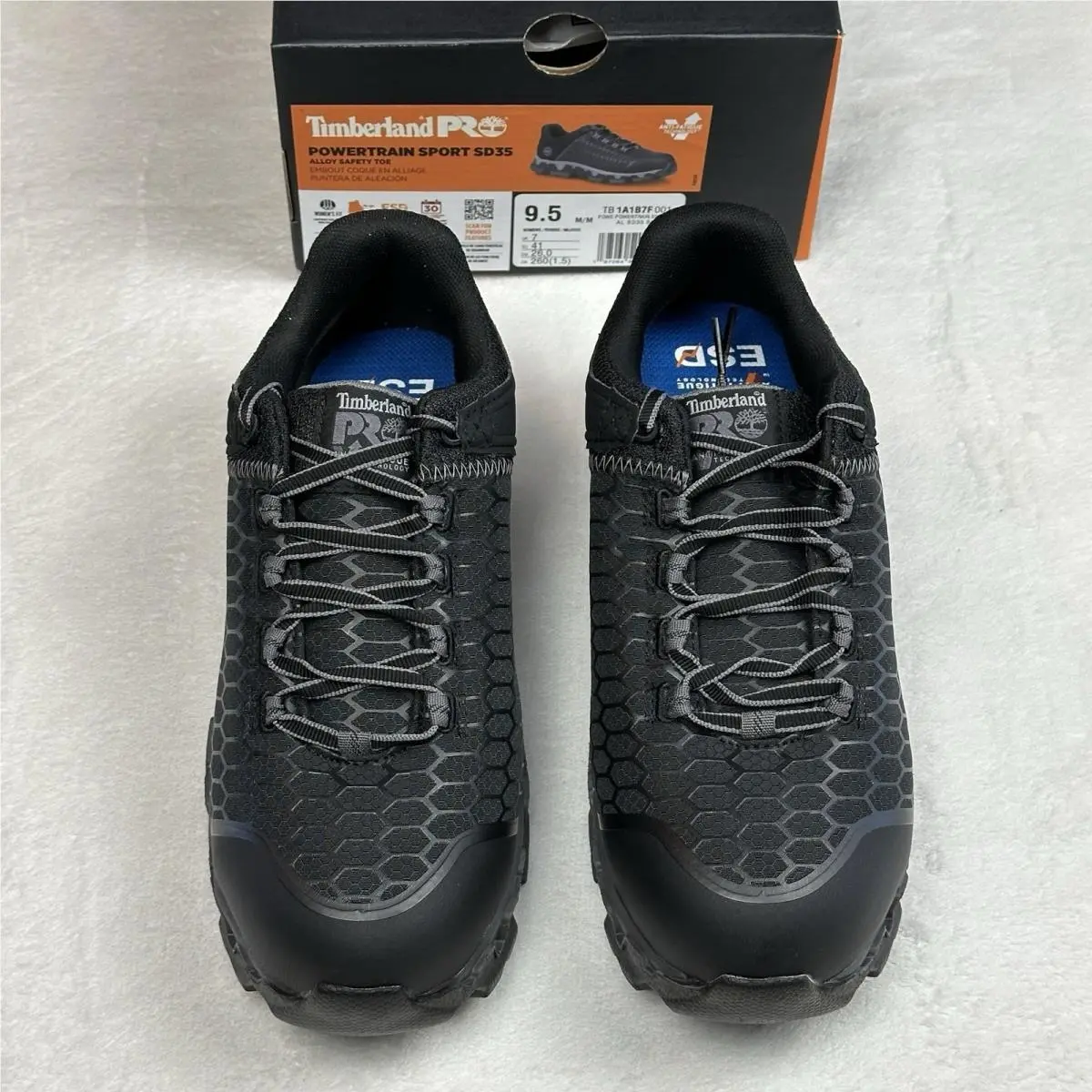 Timberland Pro Powertrain Sport SD35 Women`s Alloy Toe Esd Black 9.5M