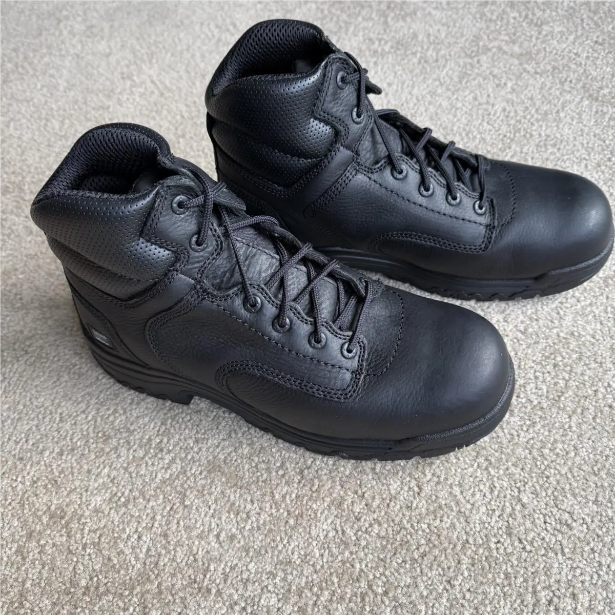 Timberland Pro 10.5 Wide Men 6 Black Boot Titan Composite Toe 150507
