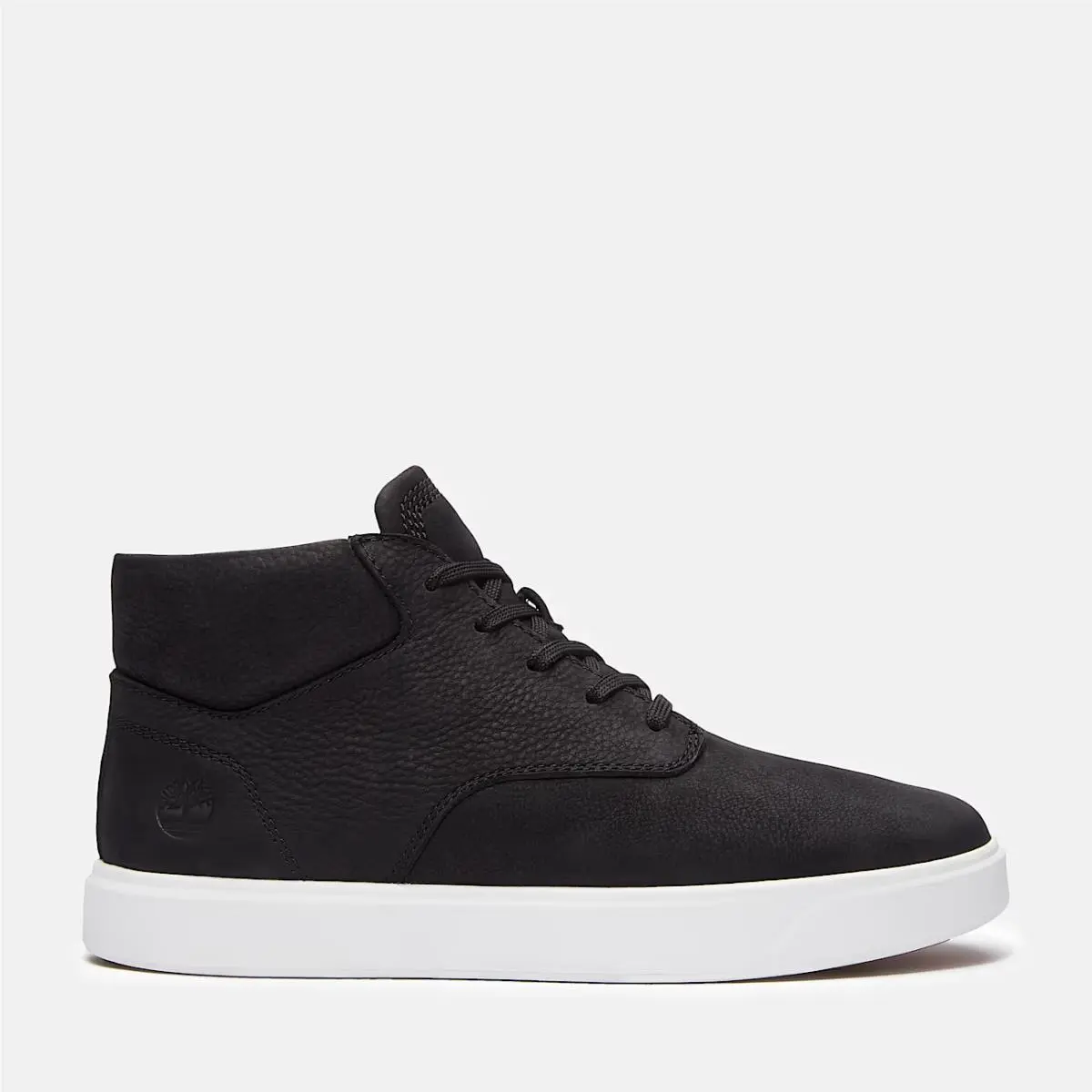 Men`s Timberland Emerson Street Mid Lace Sneaker Black Leather SZ 10 M