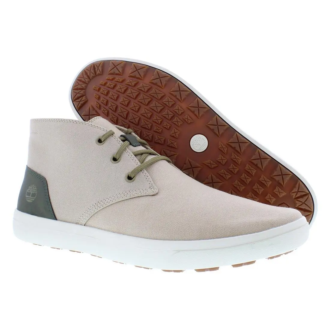Timberland Ashwood Park Ek+ Chukka Mens Shoes Size 13 Color: Light Beige Canvas