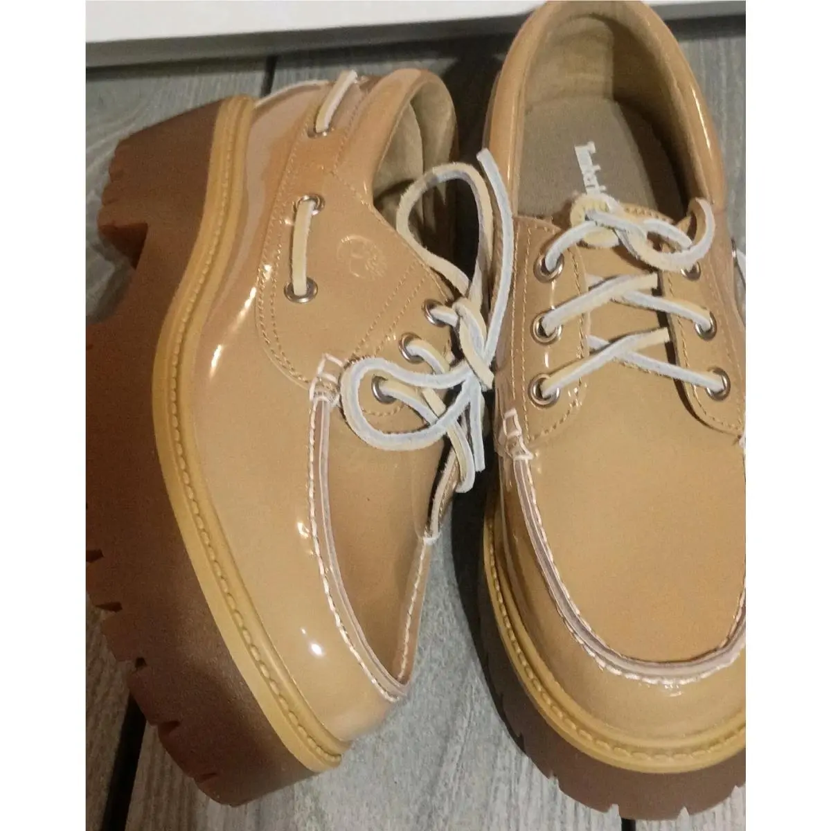 Timberland shoes - stone street pink patent leather - Beige 0