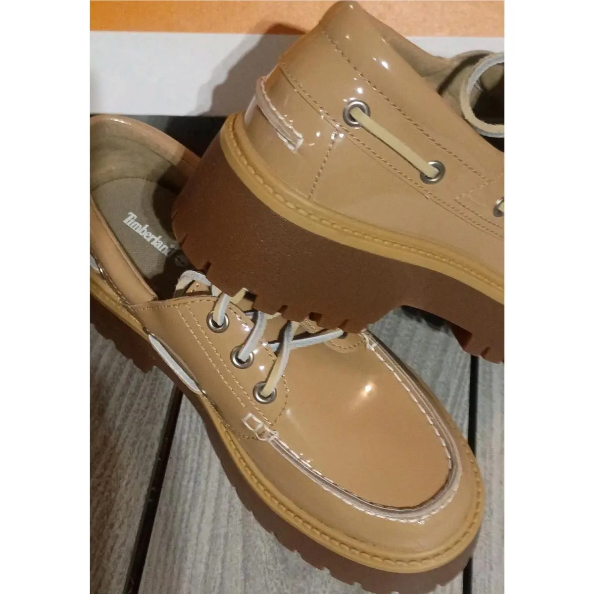 Timberland shoes - stone street pink patent leather - Beige 2