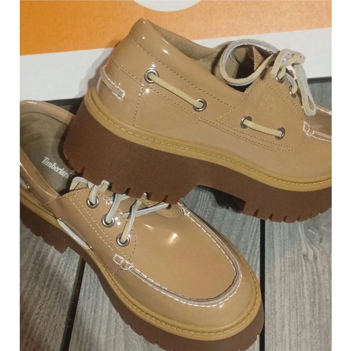 Timberland shoes - stone street pink patent leather - Beige 3