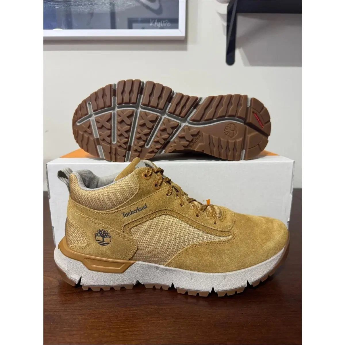 Timberland Voyager Park Mid Lace Wheat Suede A6DP2 Men’s Trail Shoes 10