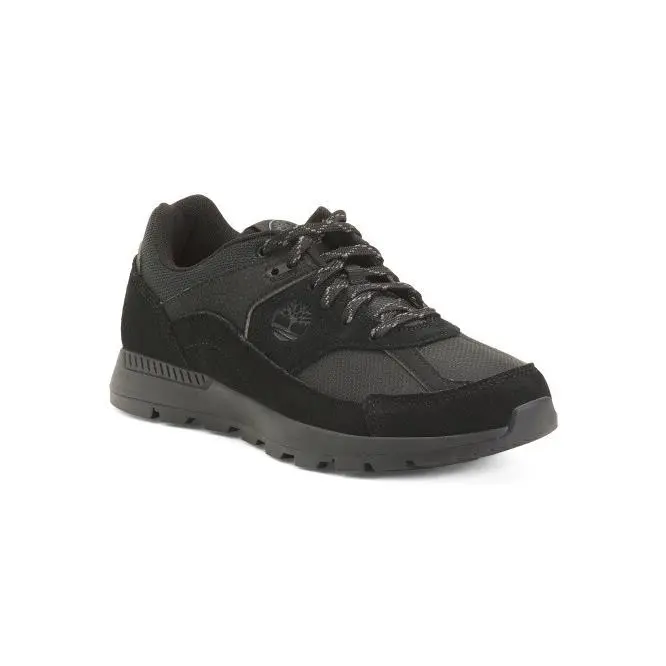 Timberland Black Leather Comfort Sneakers Women Size 8 M