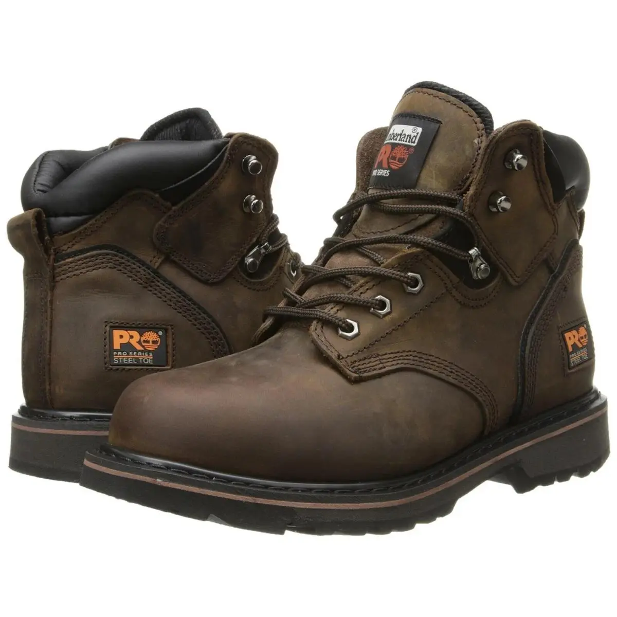 Timberland Pro Men`s Pitboss 6 Steel-toe Boot Brown 9.5