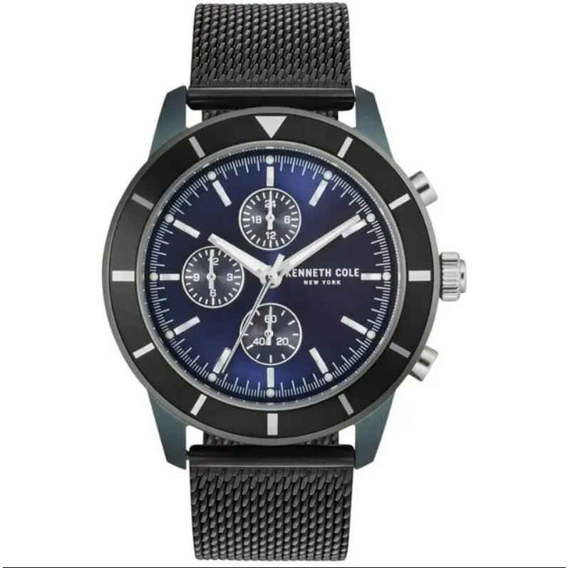 York Men`s Wristwatch Stainless Steel KC50573001 by Kenneth Cole