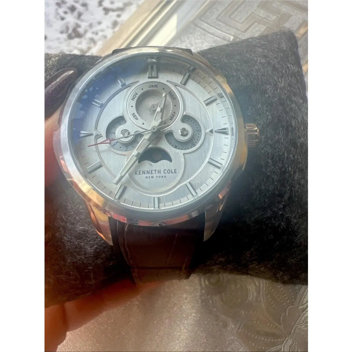 Bnob Dress Sport 42mm Watch in Brown Leather  York WGQ0015805 by Kenneth Cole