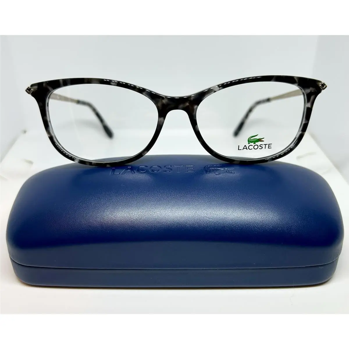 Lacoste Women Eyeglasses Frames Case Model L2863 215 In Color Black Havana