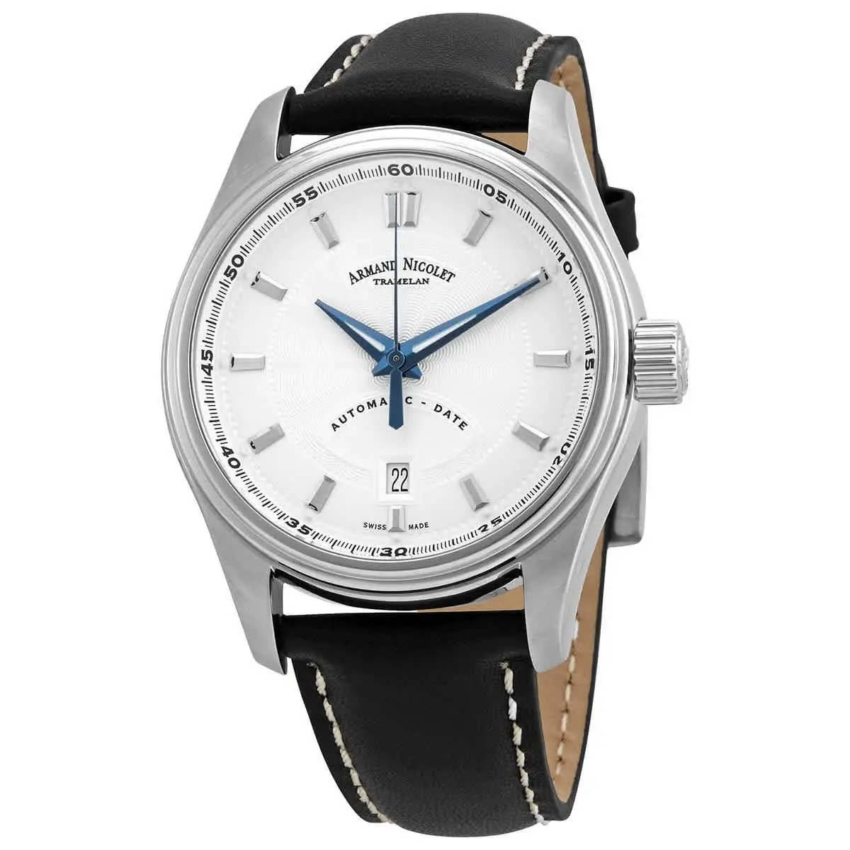 Armand Nicolet MH2 Automatic Silver Dial Men`s Watch A640A-AG-P140NR2