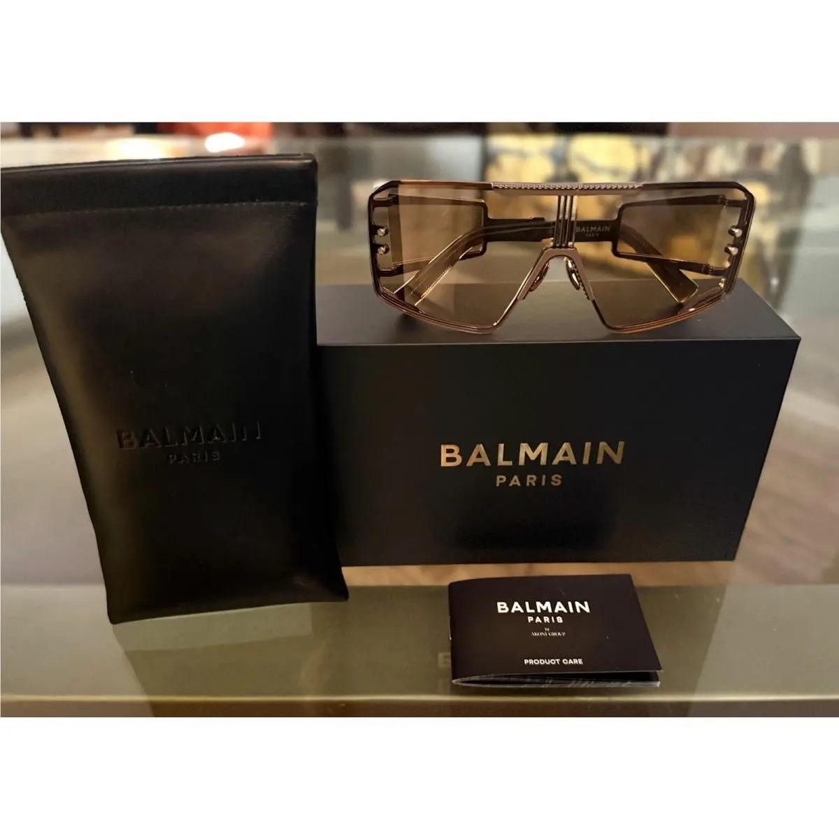 LE Masque Sunglasses Crystal Brown by Balmain