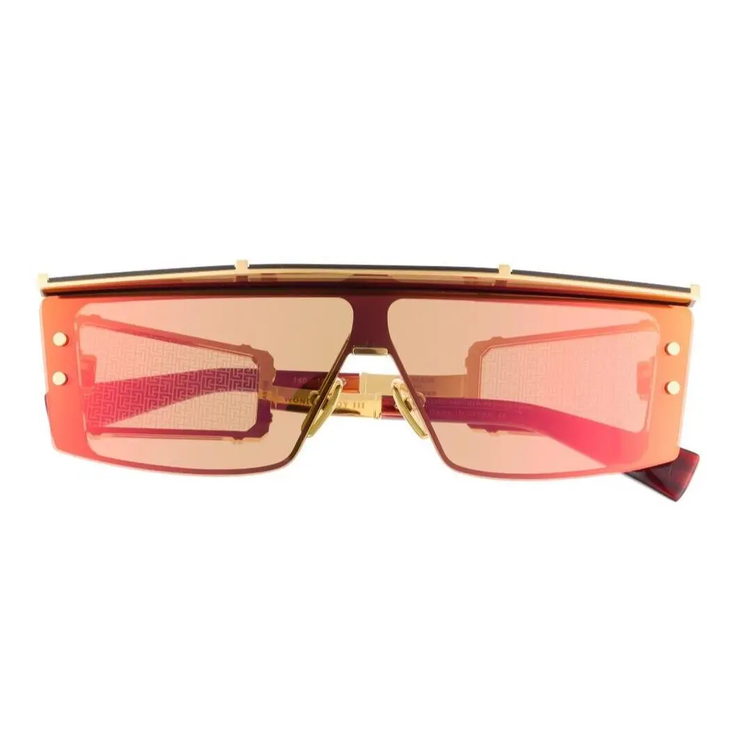Eyewear by Akoni Wonder Boy Iii Oversized Frame Sunglasses Shield Japan by Balmain
