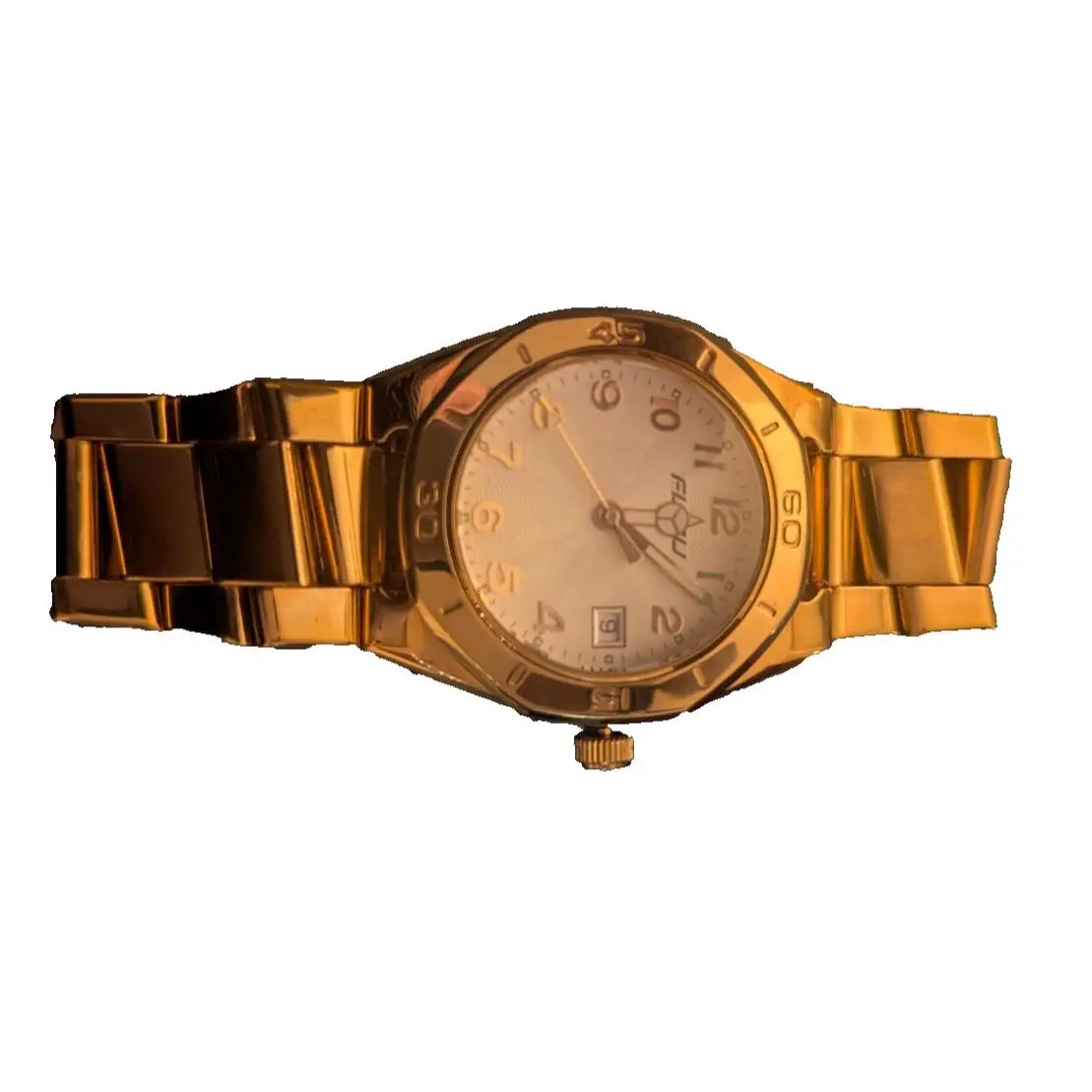 Fubu by Wittnauer Men`s 20-22Kt Gold Plated Water Resistant Analog Watch