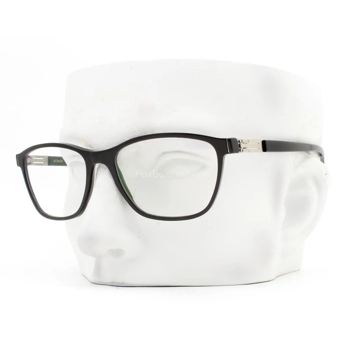 Ic Berlin Nuance Eyeglasses Glasses Polished Black 52mm with Case by ic! berlin
