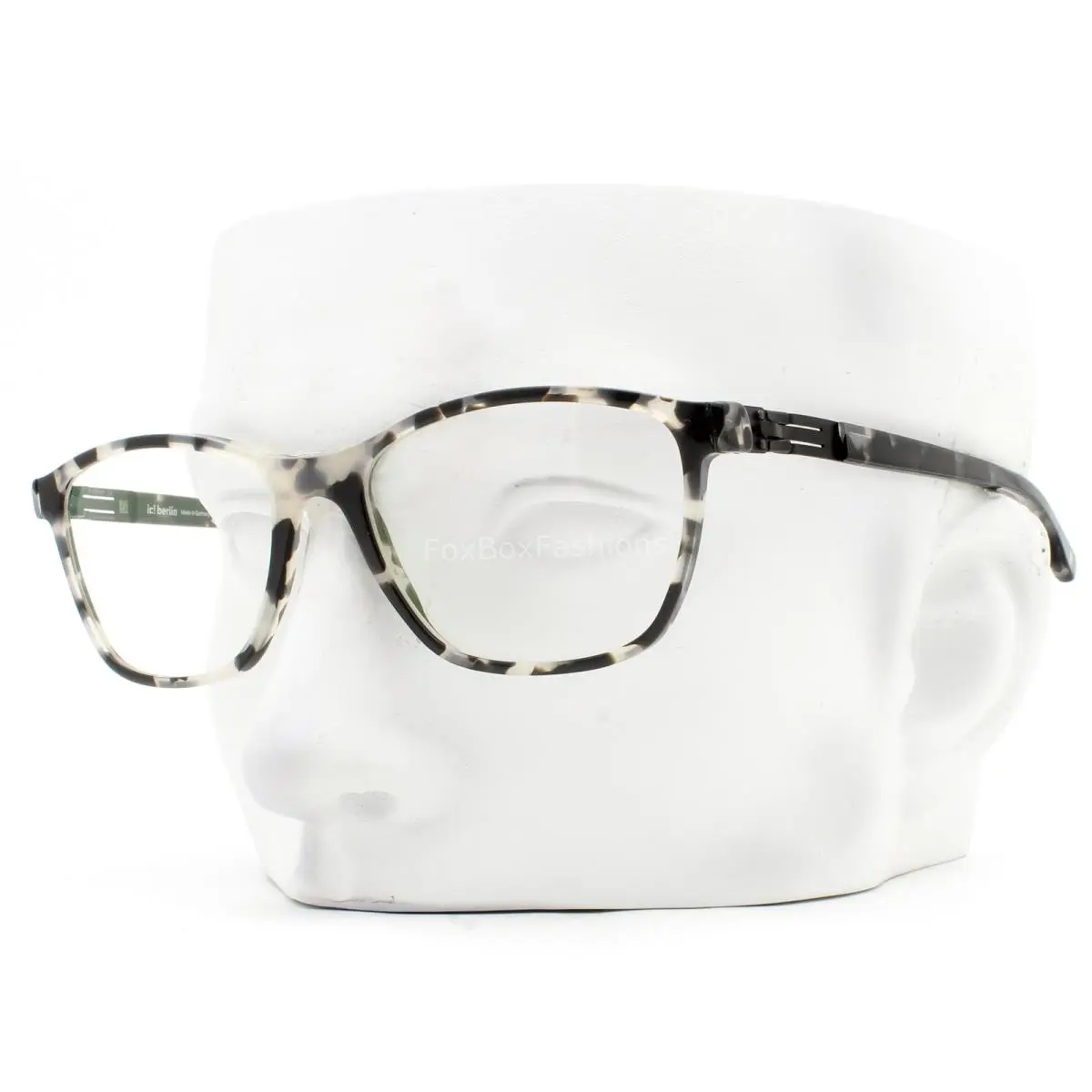 Ic Berlin Nuance Eyeglasses Glasses Crystal Black Gray Tortoise 52mm with Case by ic! berlin