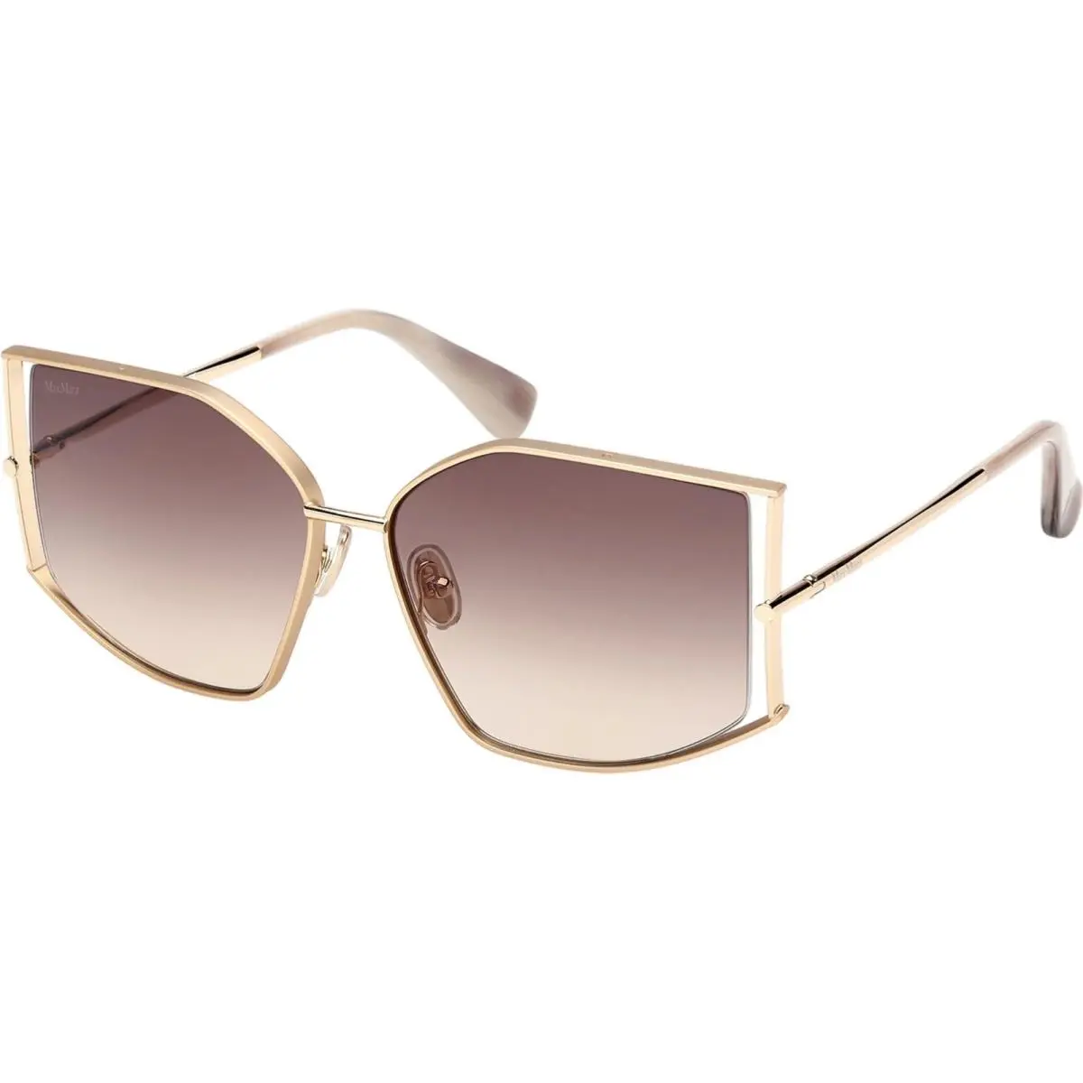 MM0142 32F Gold/brown Gradient Sunglasses 59-15-135 by Max Mara