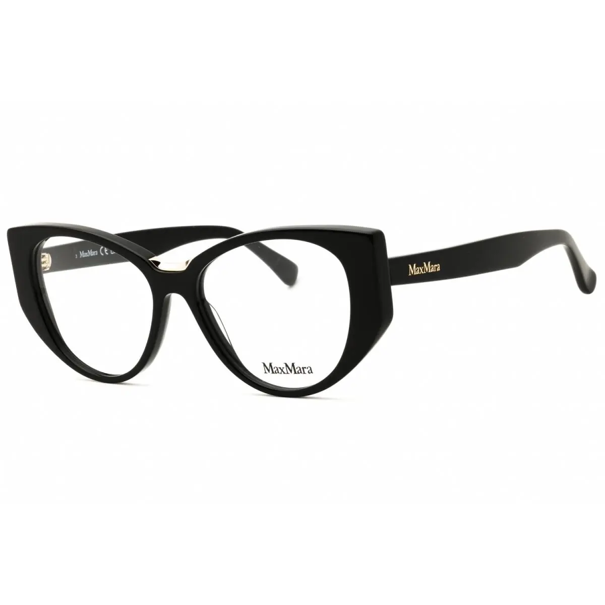 MM5142 001 Shiny Black 52mm Eyeglasses by Max Mara