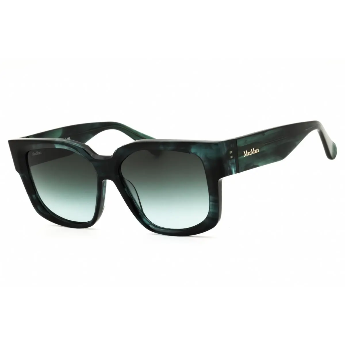 MM0145 98P Dark Green/green Gradient 54-14-135 Sunglasses by Max Mara